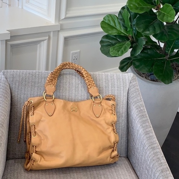MICHAEL Michael Kors Handbags - MICHEAL MICHEAL KORS TAN LEATHER TOTE